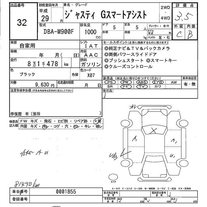 Subaru Justy 2017